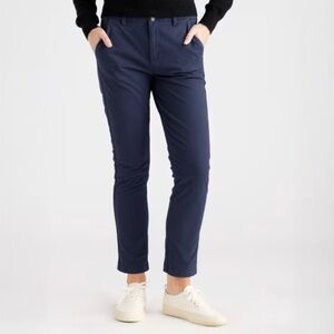 QUINCE Navy Organic Stretch Cotton Twill Girlfriend Chino Pants NWT size 26